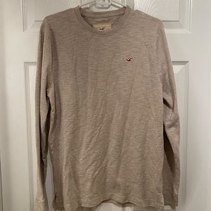 Hollister Men’s Tan Long Sleeve Top